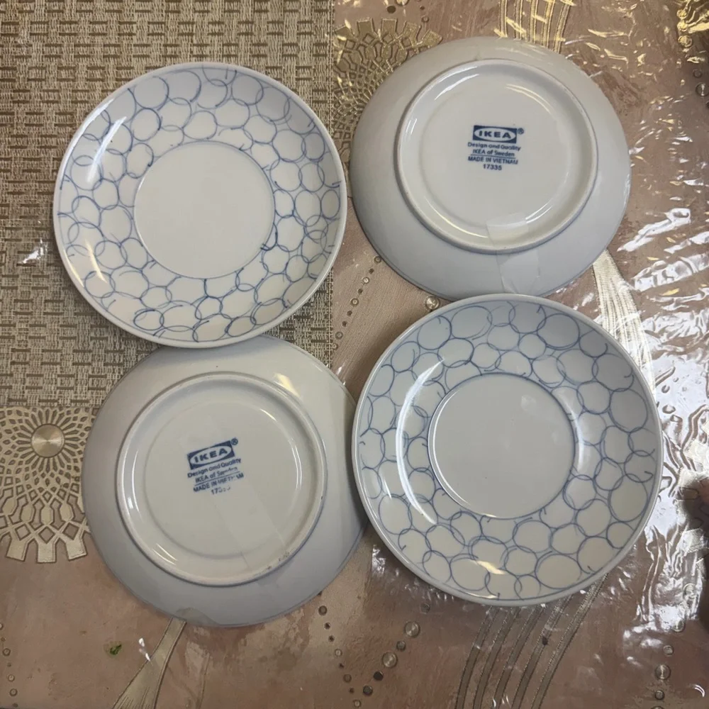 IKEA Classic White Dinner Plates Set